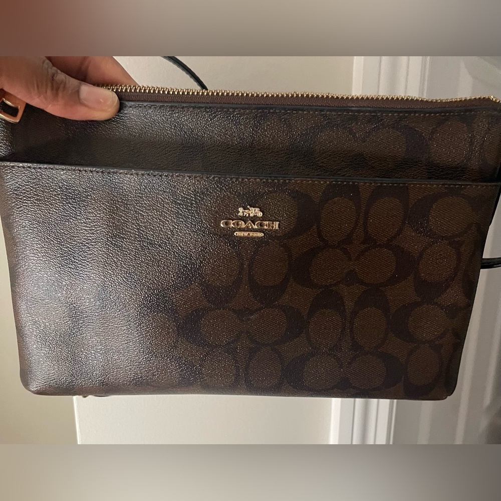 Coach Signature Brown Crossbody Bag - Picture 6 of 6